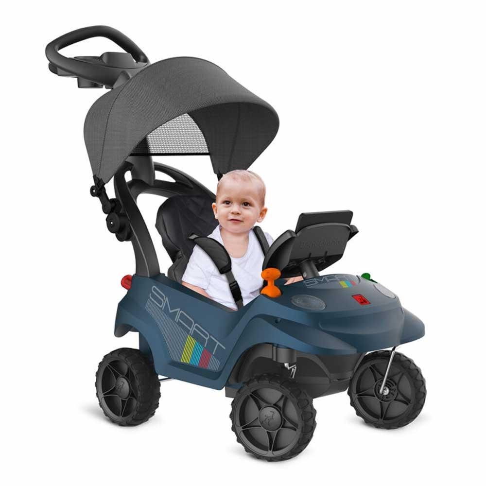 Carrinho de Passeio e Andador - Smart Baby Comfort 360 - Azul - Bandeirante - 3