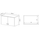 Ver imagem 2 de Armário Aéreo Lavanderia AM3103 c/ 2 Portas Branco - Tecno Mobili