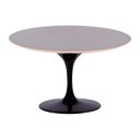Ver imagem 1 de Mesa Saarinen Oval Fórmica Preta 235x122cm - Base Preta