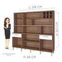 Ver imagem 3 de Armário de Cozinha 7 Portas 2 Gavetas Master Nesher Móveis