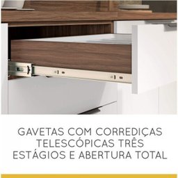 Cozinha Completa 5 Peças com Balcão e Tampo Donna Nesher Móveis - 8