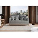 Ver imagem 3 de Sofá Poltrona 2 Lugares Beny Base Madeira Linho Grafite - Fm