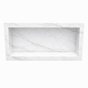 Ver imagem 1 de Nicho de Imbuir 80x40x10 Suporte para Shampoo Nicho Banheiro:calacata Ouro