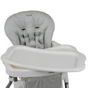 Ver imagem 4 de Cadeira de Alimentação Burigotto Merenda de 6 Meses a 36 Meses Granito Prata