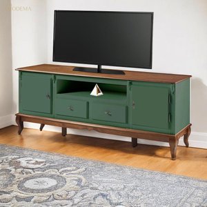 Rack para Sala com Pés Luis Xv 2 Gavetas 2 Portas de Madeira e Nicho 60503m