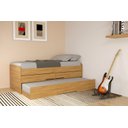 Ver imagem 1 de Cama Solteiro com Auxiliar e 2 Gavetas Juliette 100% Mdf Camarú - Camarú