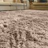 Tapete para Sala e Quarto Felpudo Cronos Casa Dona 200x240 Cm Bege - 2