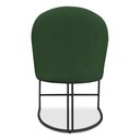 Ver imagem 6 de Kit 06 Cadeiras Poltrona de Jantar Bela Suede Verde Base Metálica Industrial Preto - Pallazio