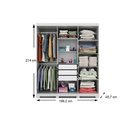 Ver imagem 6 de Guarda Roupa Casal 6 Portas e 3 Gavetas C- Espelho Clara Branco