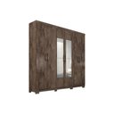Ver imagem 7 de Guarda Roupa Casal 6 Portas e 3 Gavetas C- Espelho Clara Branco