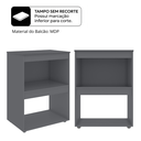 Ver imagem 2 de Balcão de Cozinha para Cooktop 4 e 5 Bocas com 2 Nichos para Forno e Microondas Adriana AJL - Cinza