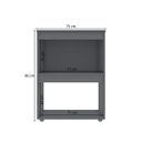 Ver imagem 3 de Balcão de Cozinha para Cooktop 4 e 5 Bocas com 2 Nichos para Forno e Microondas Adriana AJL - Cinza