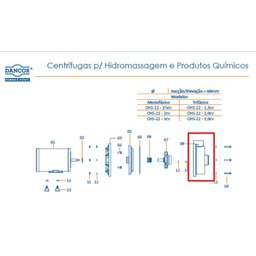 Carcaça para Bomba Centrífuga Pf/chs-22 Dancor - 3