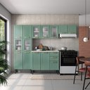 Ver imagem 1 de Cozinha Completa CONJCOL08 14 Portas 2 Gavetas Aço Verde Bertolini
