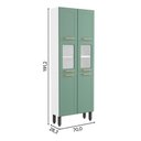 Ver imagem 5 de Cozinha Completa CONJCOL08 14 Portas 2 Gavetas Aço Verde Bertolini
