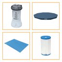 Ver imagem 1 de Kit Filtro 2.006 Litros/Hora + Capa 366 Estrutural e Forro Intex - 110v