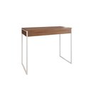 Ver imagem 2 de Aparador Industrial Califórnia 137x40 Ferro Branco Tampo Amêndoa