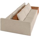 Ver imagem 7 de Sofá Ilha Modular para Sala 342cm com Puff Dublin K01 Linho Bege Sintético Caramelo - Lyam Decor