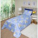 Ver imagem 1 de Kit Cobre Leito Dupla Face Infantil 2 Pecas - Urso Baby