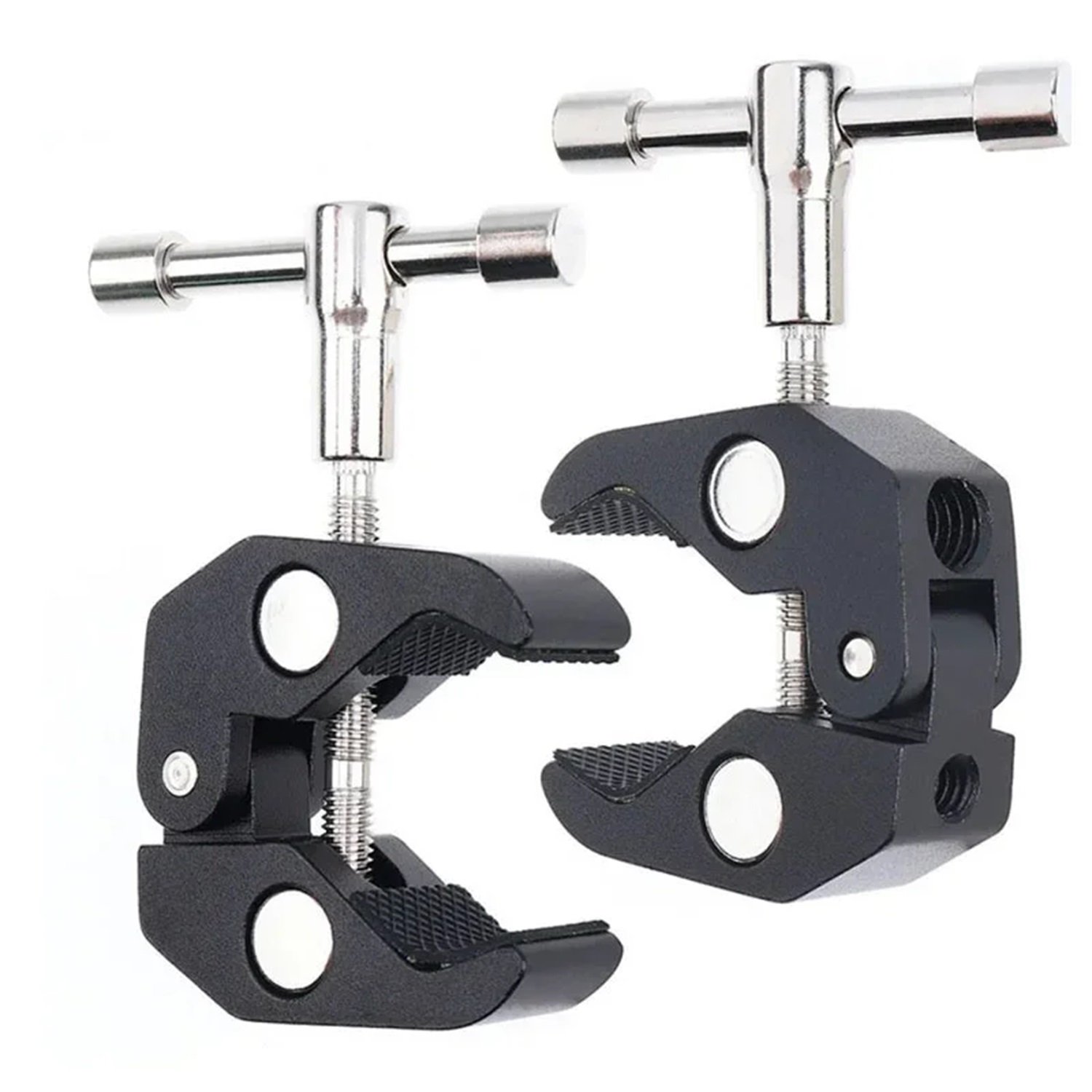 Kit 02 Grampos de Metal Super Garra Clamp C/ Trava de Torção