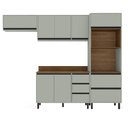 Ver imagem 2 de Cozinha Completa Koya 8 Portas 4 Gavetas 40250041 Verde Oliva - Politorno