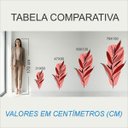 Ver imagem 2 de Adesivo Floral Boho Vermelho Estilo Nórdico 79x150 Minimalista Mod.03