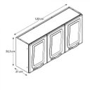 Ver imagem 3 de Armário Aéreo 3 Portas AP3P Ipanema Master Colormaq