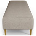 Ver imagem 6 de Puff Decorativo Sala de Estar Bali W01 Pés Palito 210x60cm Linho Bege - Lyam Decor