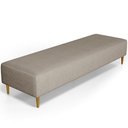 Ver imagem 1 de Puff Decorativo Sala de Estar Bali W01 Pés Palito 210x60cm Linho Bege - Lyam Decor