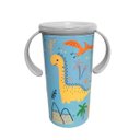 Ver imagem 7 de Kit Refeição Bebê Infantil Prato Térmico Ventosa Copo Mágico 360º e Potes Dino