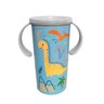 Kit Refeição Bebê Infantil Prato Térmico Ventosa Copo Mágico 360º e Potes Dino - 7