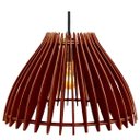Ver imagem 1 de Luminária Teto tipo Pendente em MDF ARUANÃ Completa -:Marrom