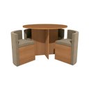 Ver imagem 2 de Conjunto Sala de Jantar Nira Kappesberg 4 Cadeiras Veludo Bege