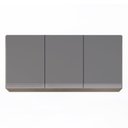 Ver mais imagens de Armário de Cozinha Modulado de Canto 7 Peças Cp19 Balcão sem Tampo Castanho/cinza - Lumil Lumil Móve