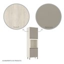 Ver imagem 7 de Paneleiro de Cozinha 70 Cm com Nicho Microondas 4 Portas 4 Prateleiras Linea Luciane Móveis