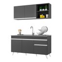 Ver imagem 3 de Armário de Cozinha Compacta Veneza Multimóveis MP2079.898 Preto