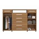 Ver imagem 3 de Cômoda com 7 Gavetas London Amêndola Touch Demóbile