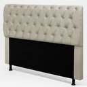 Ver imagem 2 de Cabeceira Cama Box King Size Sarah 195cm com Frame Suede Bege Claro - Abmaza