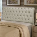Ver imagem 6 de Cabeceira Cama Box King Size Sarah 195cm com Frame Suede Bege Claro - Abmaza