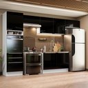 Ver imagem 1 de Cozinha Completa 340001 Com Armário E Balcão Branco/Preto