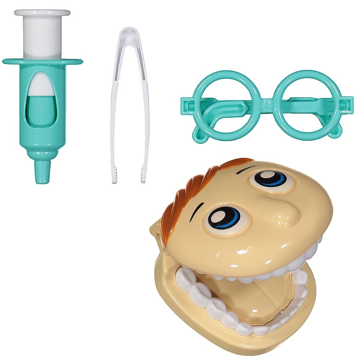 Kit Dentista Infantil 16 Peças Fenix Brinquedo Infantil Odontologia Verde - 6