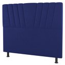 Ver imagem 3 de Cabeceira Cama Box Casal King Size Dublin 195cm Suede Azul - Abmaza
