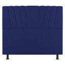 Ver imagem 1 de Cabeceira Cama Box Casal King Size Dublin 195cm Suede Azul - Abmaza