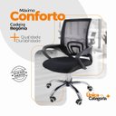 Ver imagem 4 de Kit 3 Cadeiras de Escritorio Begonia Tela Mesh Ergonomico + E-book