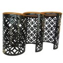 Ver imagem 1 de Banco Trio Encaixe Minas Rústico ´trio de Encaixe Preto