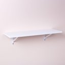 Ver imagem 1 de Prateleira Branca 80 X 20cm Com Suporte Mao Francesa