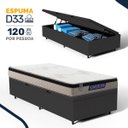Ver imagem 2 de Cama Box Baú com Colchão Gazin de Espuma D33 Pillow In Force Mid Solteiro 88cm