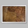 Quadro Fotografia Detalhes Mapa Antigo África - 20x30cm - Moldura Padrão Branco - 1