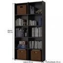 Ver imagem 3 de Estante para Escritório Quarto Livreiro Multiuso Holanda