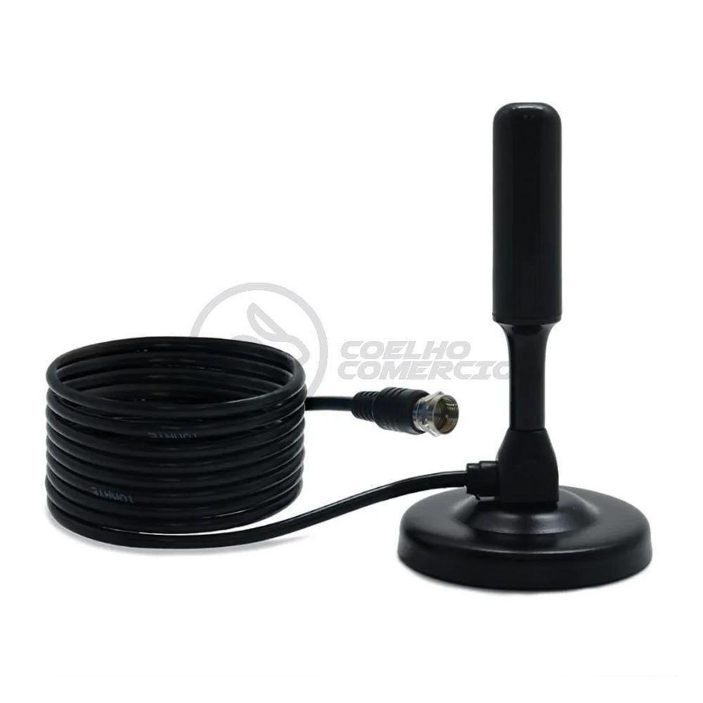 Antena Digital Portátil Interna e Externa Full Hdtv Vhf 4k - 1